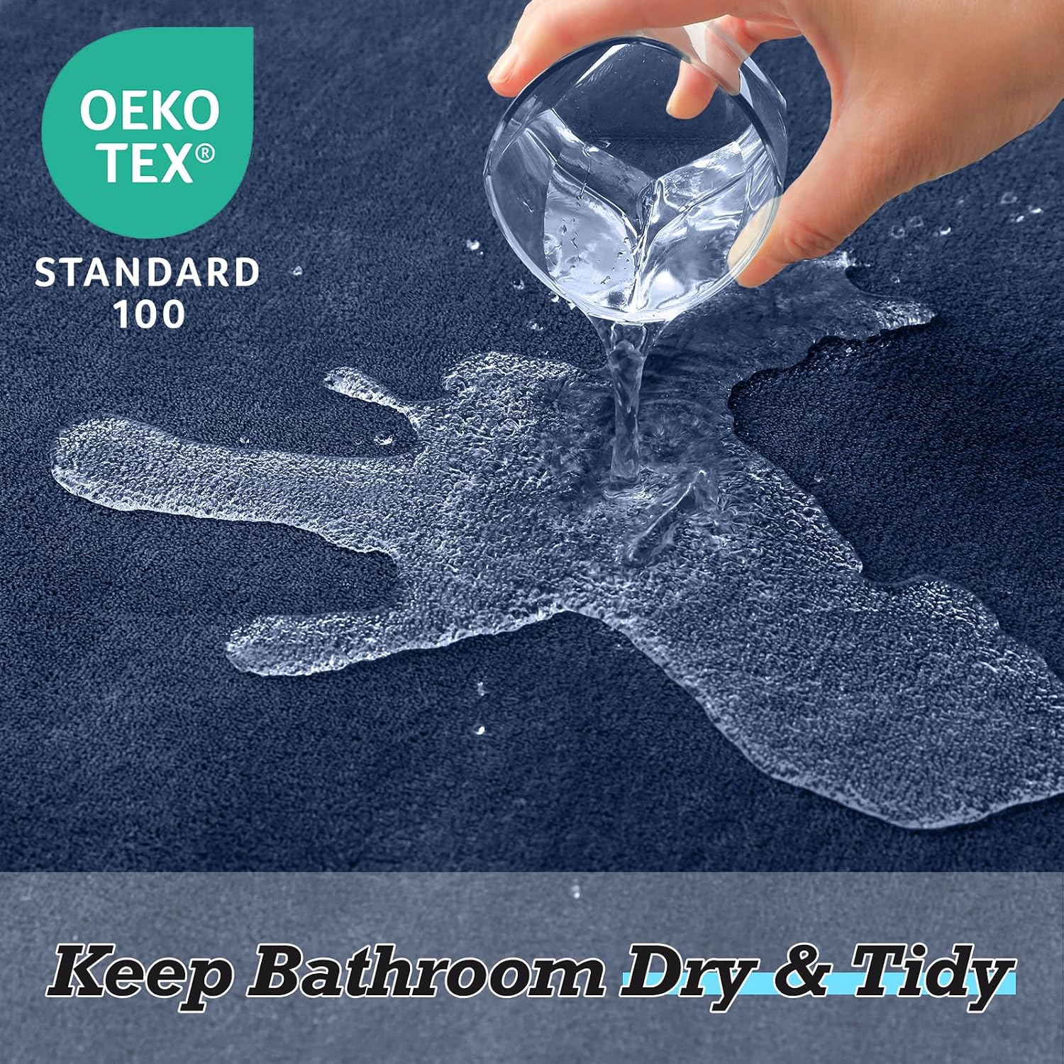 Detalle 1 de HUXMEYSON Bathroom Rug Set, 17 x 24 in.