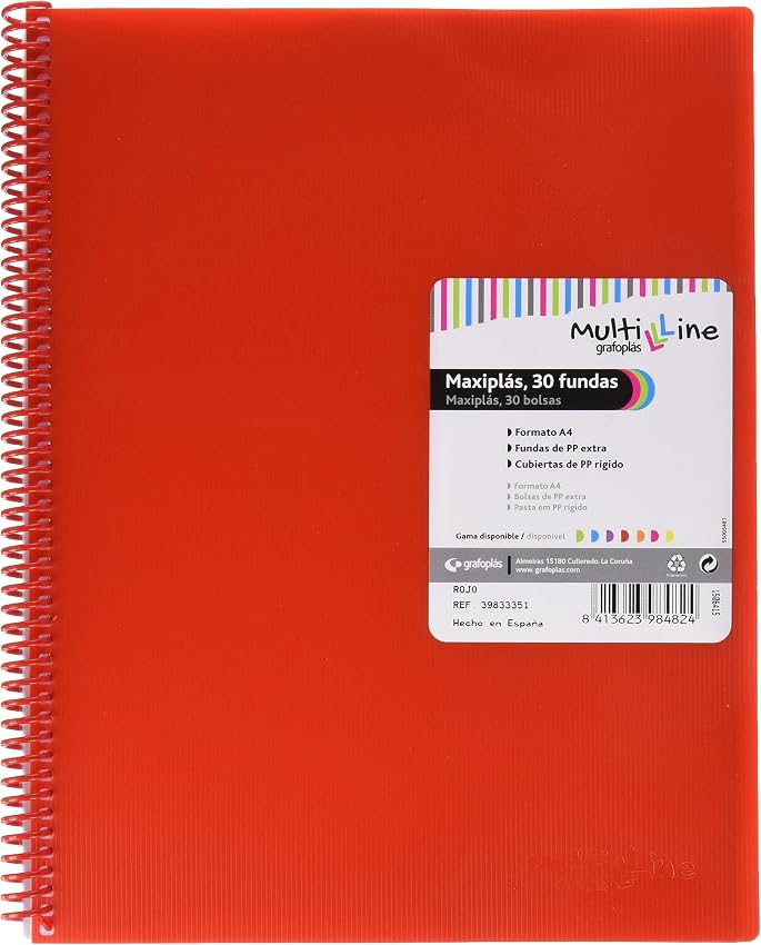 Detalle 2 de Grafoplas Carpeta Maxiplás Multiline 40 forros