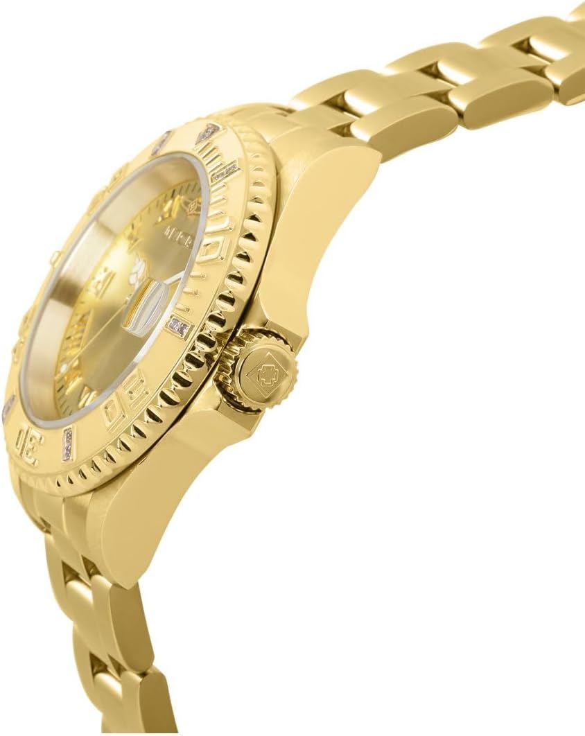 Detalle de Invicta Pro Diver 12820 pour femme – montre 40 mm en acier inoxydable à mouvement quartz