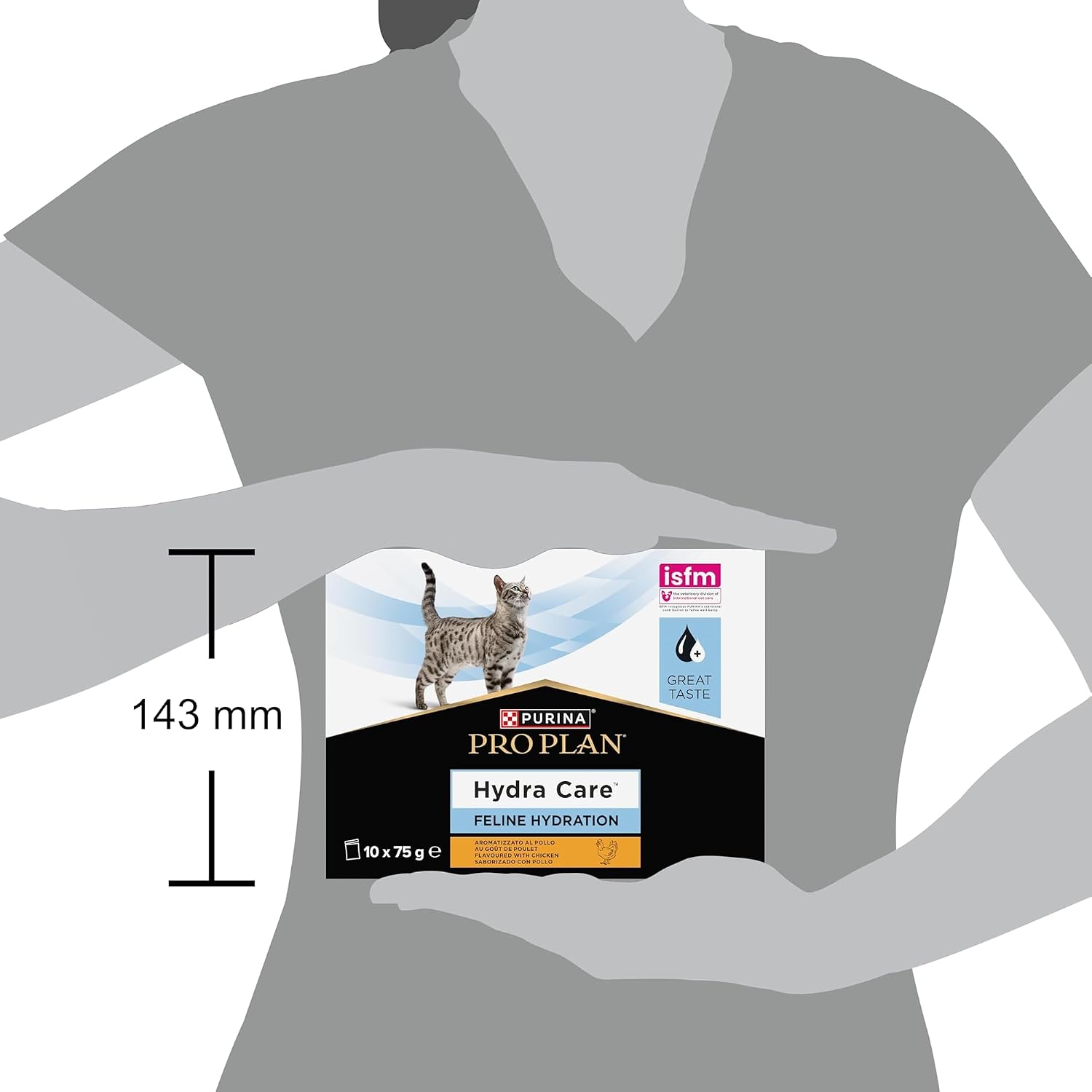 Detalle 2 de Purina Pro Plan Hydra Care Supplément Hydratation Chat Poulet - 10 x 75 g