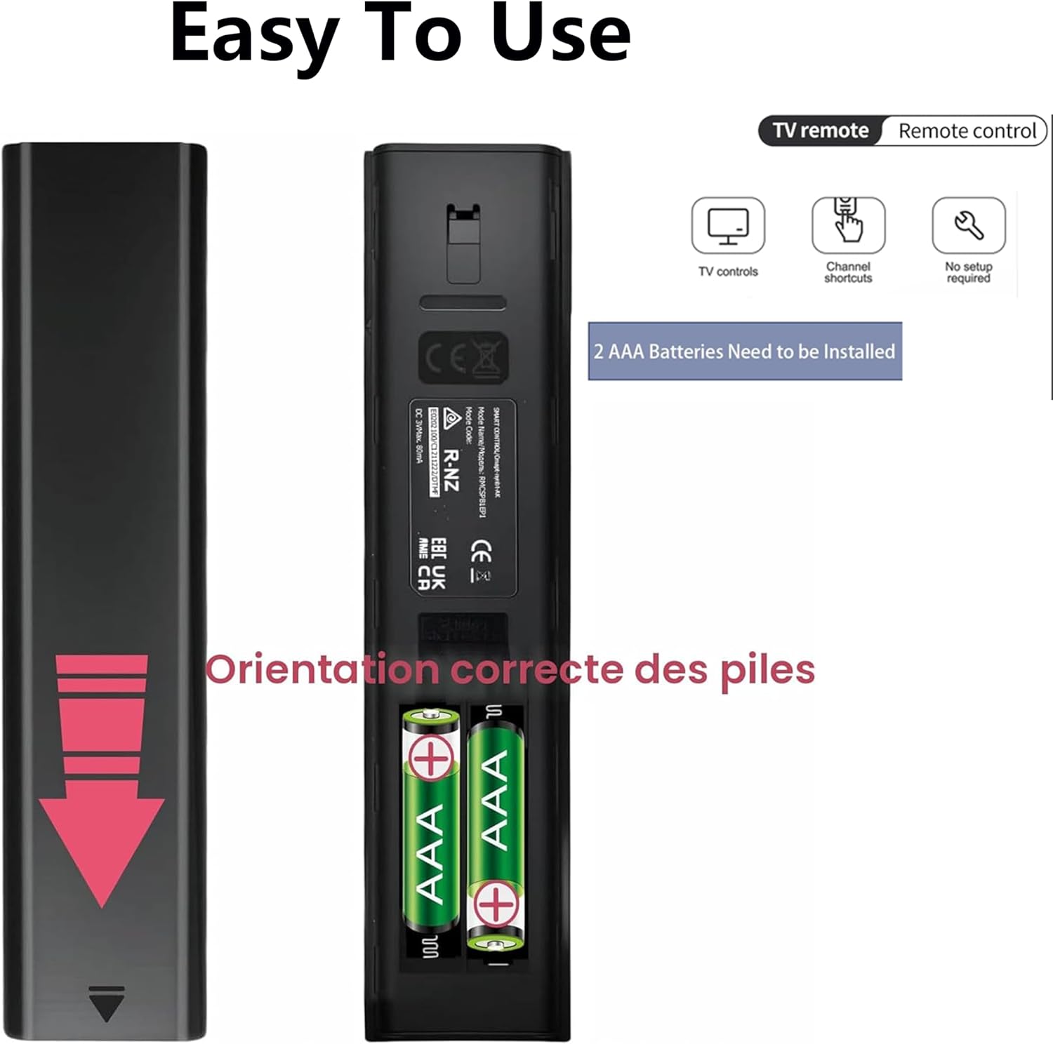 Detalle 2 de Voice Remote for Samsung Smart TV (BN59-01385A/B) — Replacement Controller for Frame and More