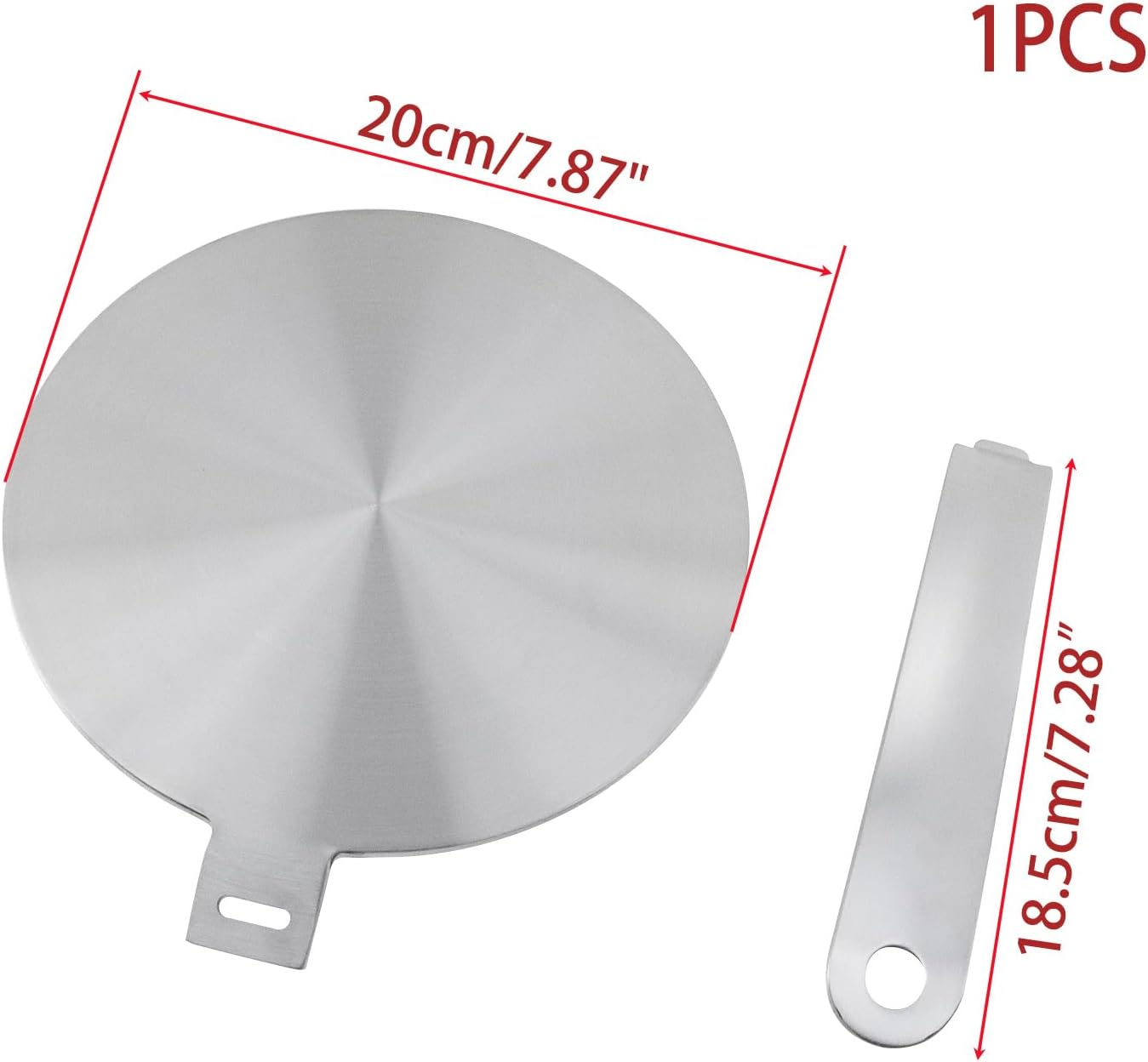 Detalle 2 de Woogim 7.87" / 20cm Heat Conduction Plate, 430 Stainless Steel