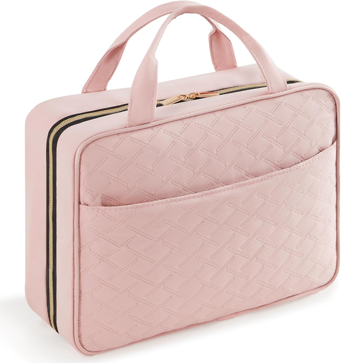 Detalle de Lifewit Reise-Kulturbeutel Damen mit Aufhängehaken – transparente Kosmetiktasche groß, Pink