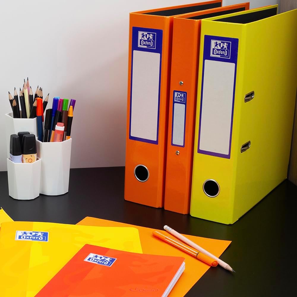 Thumbnail 6 de Oxford Premium A4 Ring Binder (Orange) – 25mm Capacity, Laminated Paper on Board
