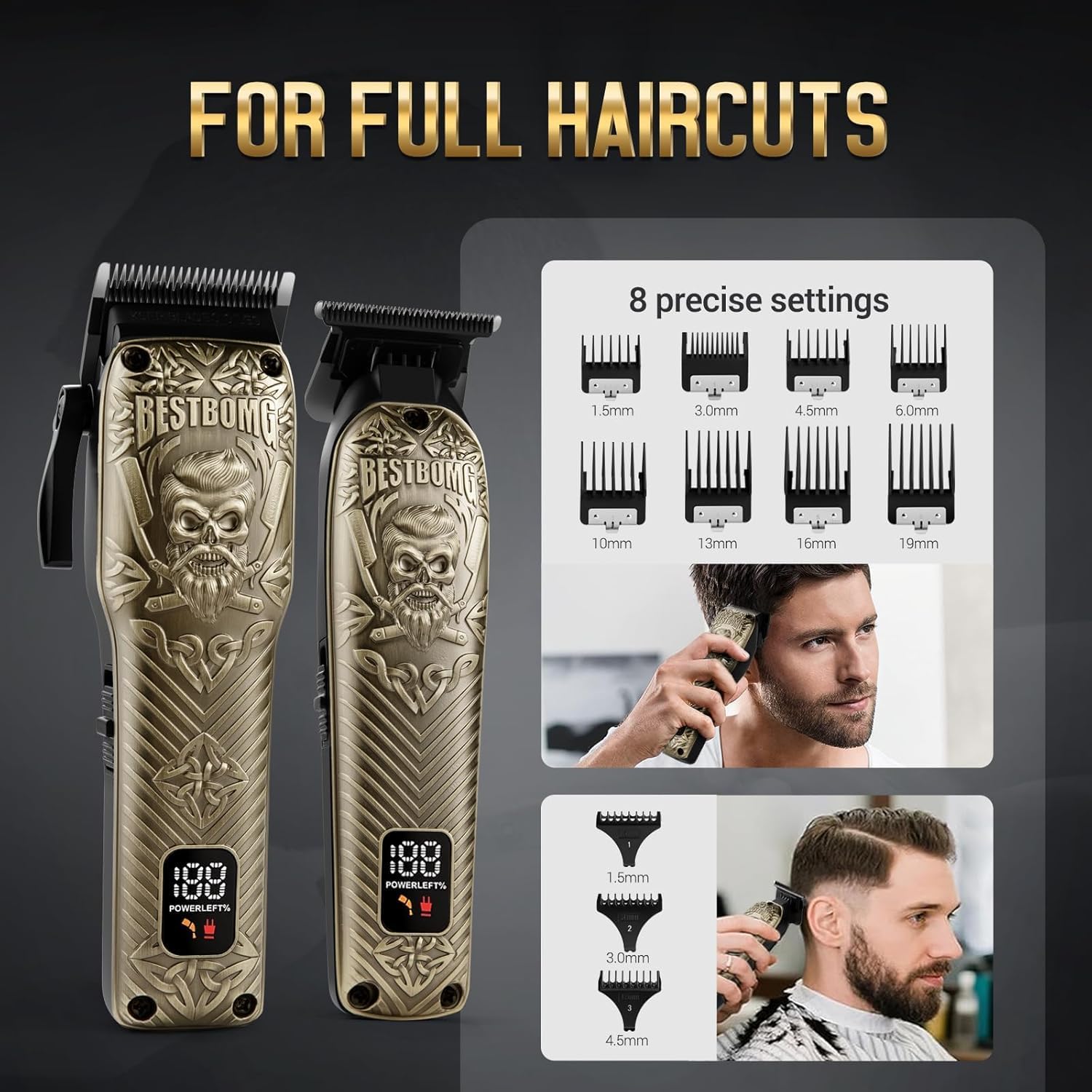 Thumbnail 4 de Bestbomg 807E Bronze Hair Clippers