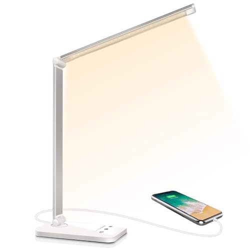 Detalle de SLATOR Lampe de Bureau LED—DIMMABLE & Multicolore, USB, minuterie, et bras flexible