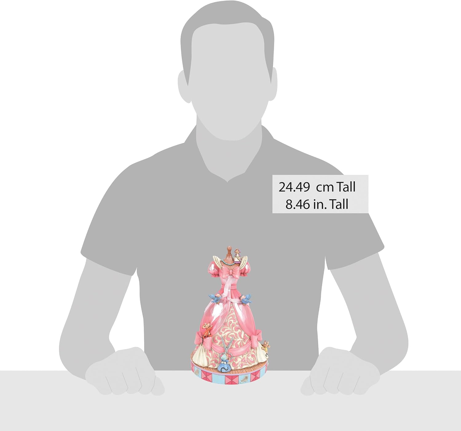 Thumbnail 5 de Disney Traditions Cinderella Pink Dress Musical Figurine by Jim Shore