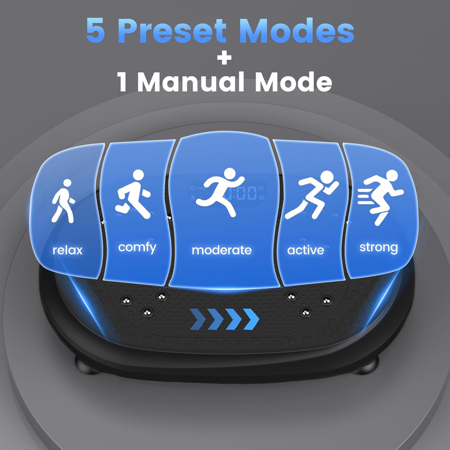 Thumbnail 4 de HVX Vibration Plate Exercise Machine with Bluetooth & Dual Resistance Bands