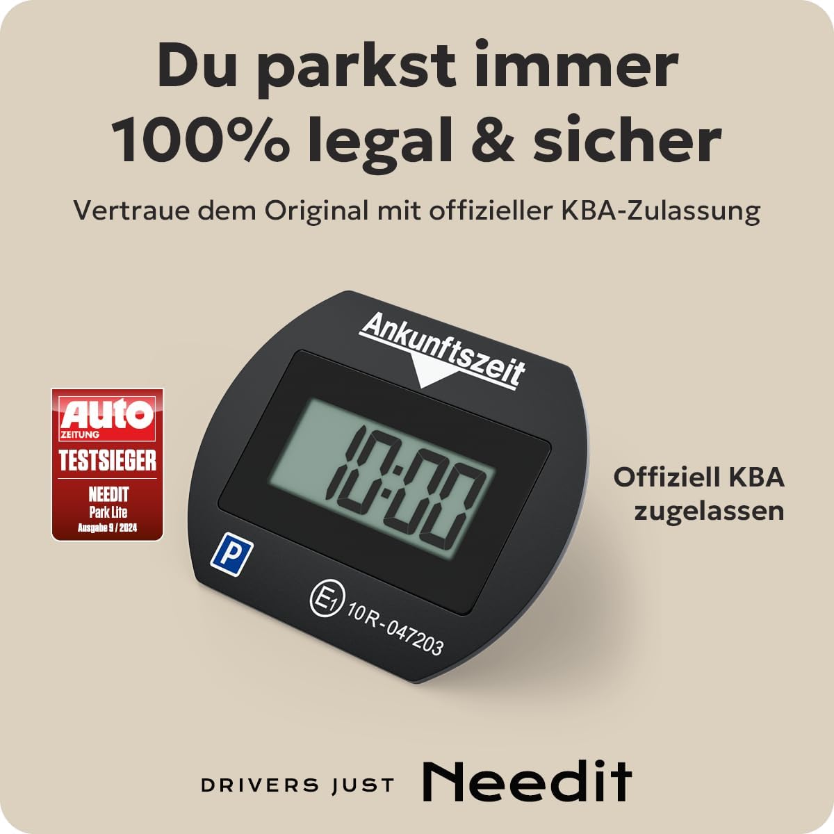 Detalle de Needit Park Lite I – Elektronische Parkscheibe mit automatischer Zeiterkennung