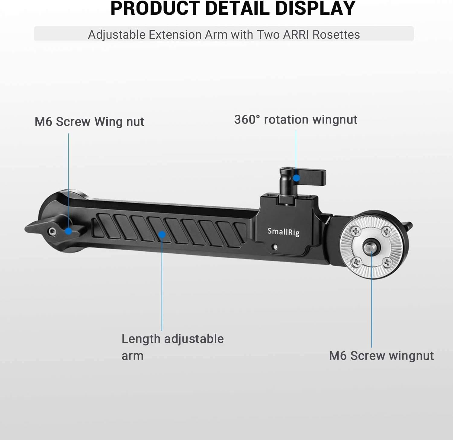 Thumbnail 1 de SmallRig Rosette Extension Arm for Sony FS5 / FS7 Grip – ARRI 1870 (1870)