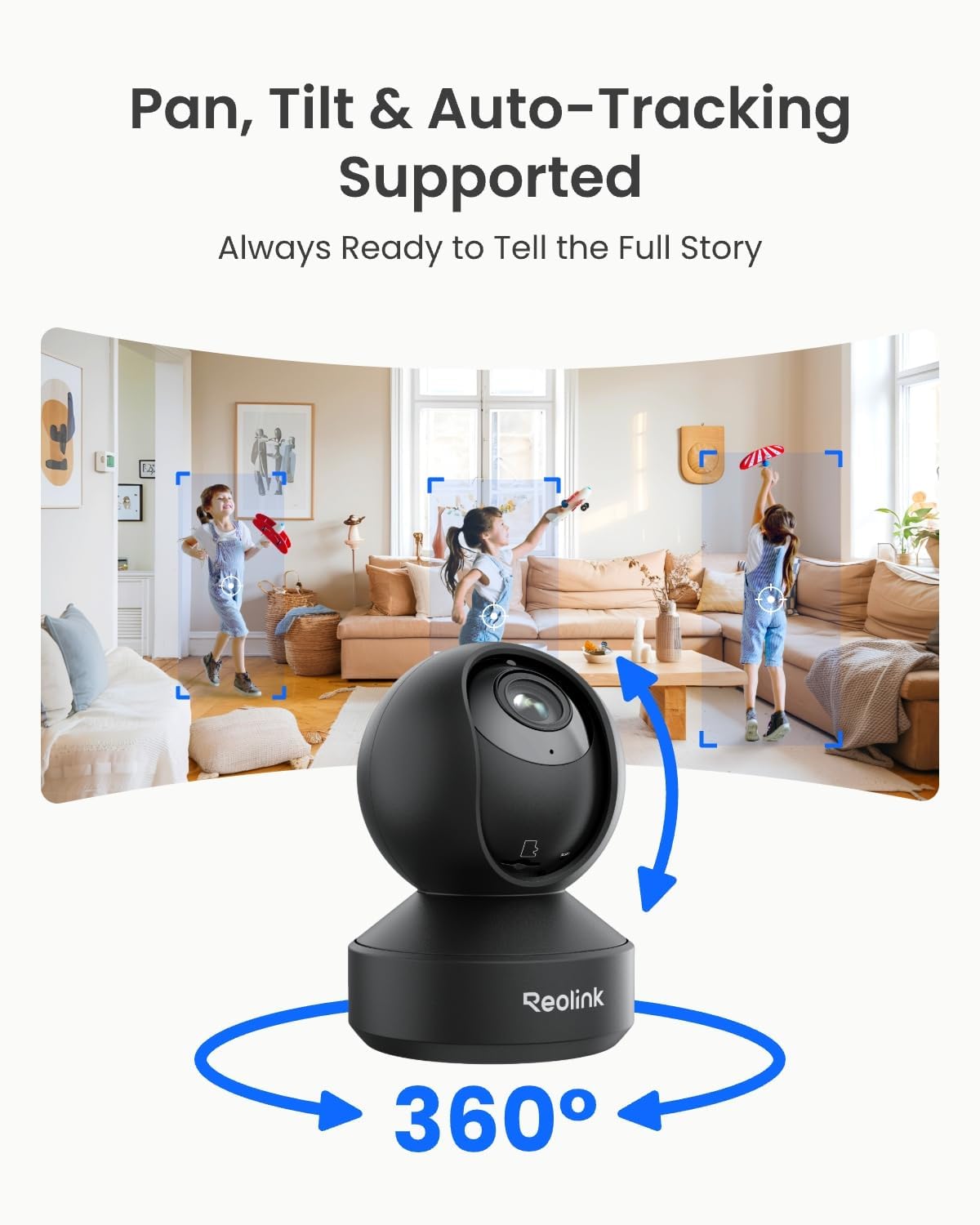 Thumbnail 2 de REOLINK E1 Zoom 4K Pan-Tilt Indoor Camera with 3X Optical Zoom, Wi-Fi 6