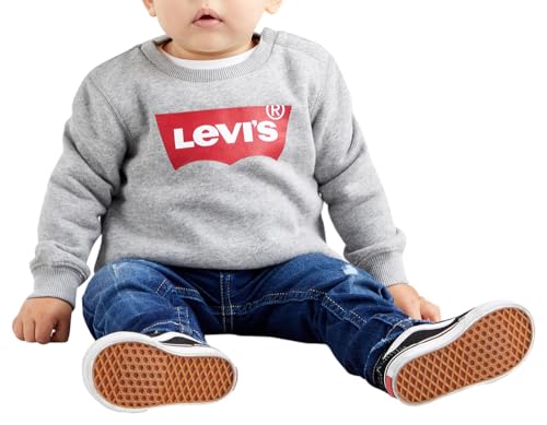 Detalle de Levi's Batwing crewneck sudadera para bebé-niños 18 meses en Grey Heather