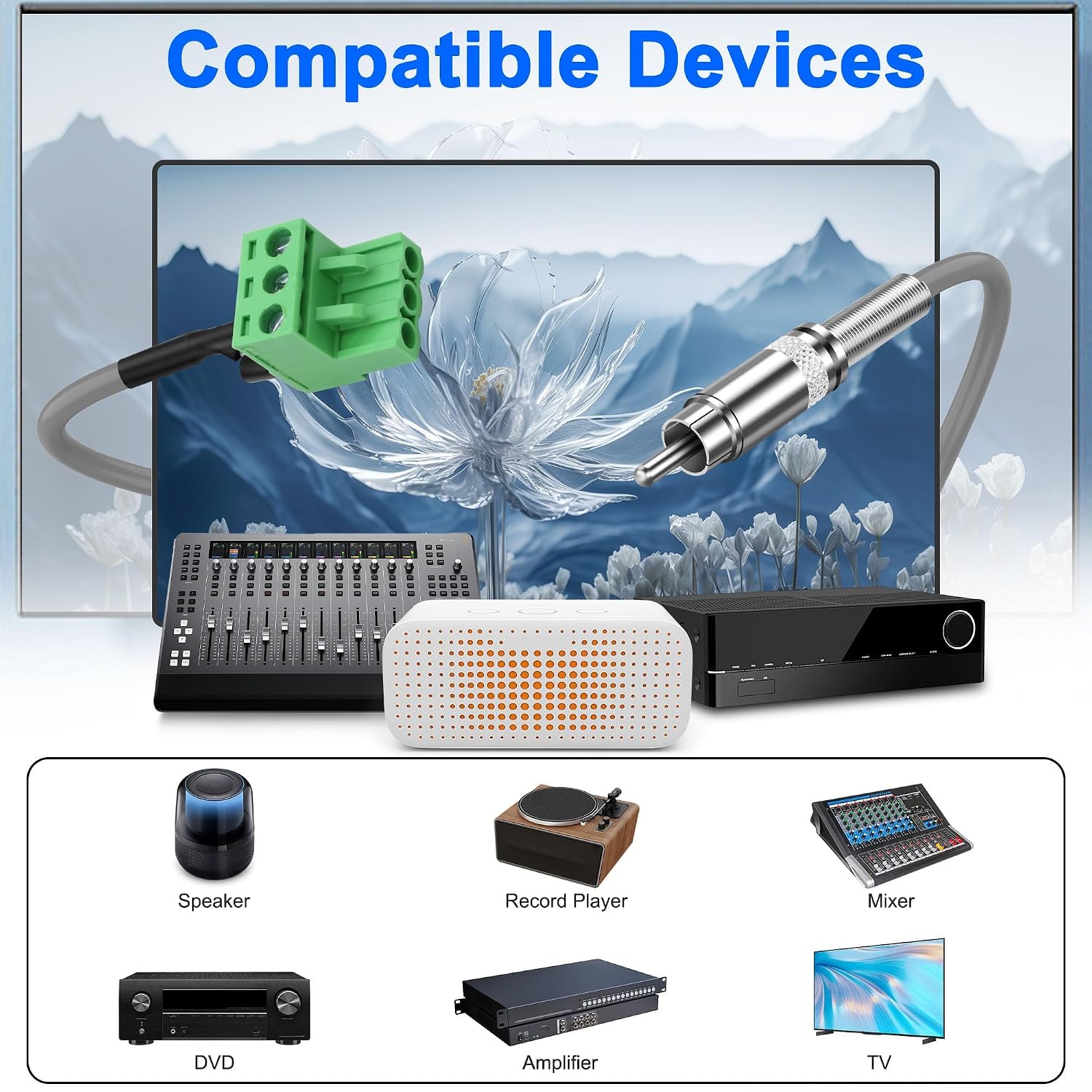 Thumbnail 6 de XMSJSIY RCA-to-Phoenix audio cable, 50 cm