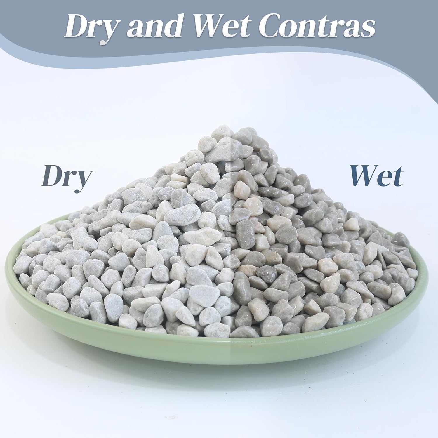 Thumbnail 1 de Quibbay 45LB Succulent Rocks 1/4 Inch Pebbles for Plants