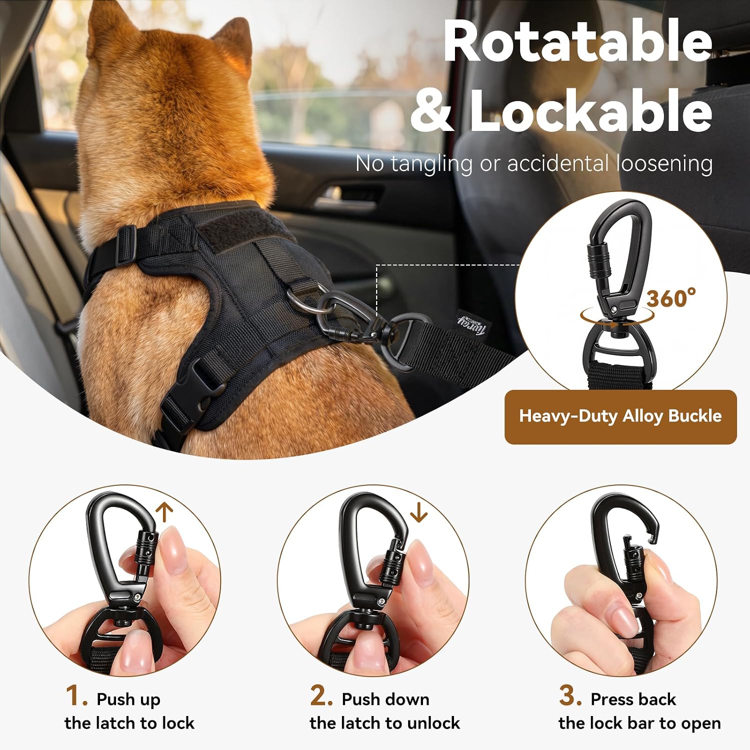 Detalle 2 de Tivray Dog Seat Belt, Nylon