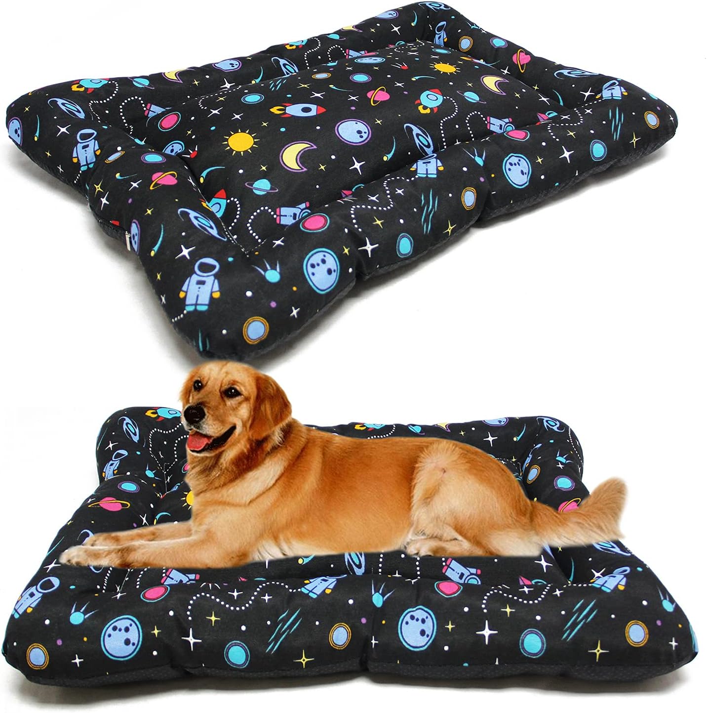 Thumbnail 6 de BPS Coperta e materassino per cani e gatti – cuccia antiscivolo, taglie S/M/L, M 87 x 67 cm, grigio