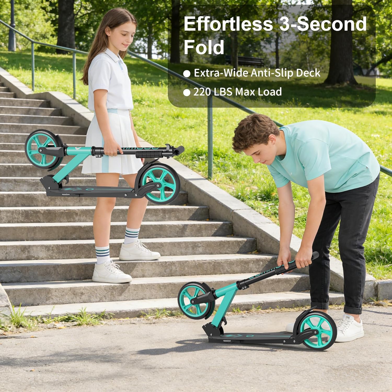 Thumbnail 4 de Kick Scooter 8-Inch Wheels 240 lbs 🛴