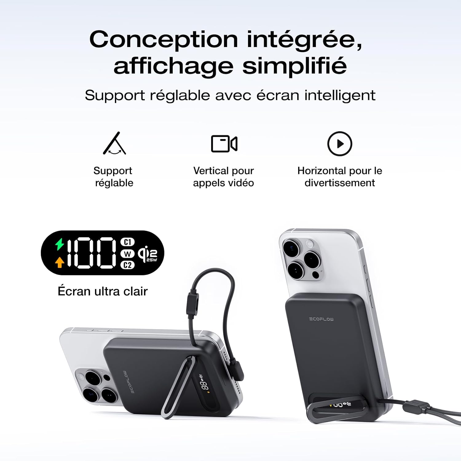 Thumbnail 2 de EcoFlow Rapid Mag Qi2.2 Magnétique Powerbank 10000 mAh – Charge rapide sans fil 25 W et USB-C 36 W