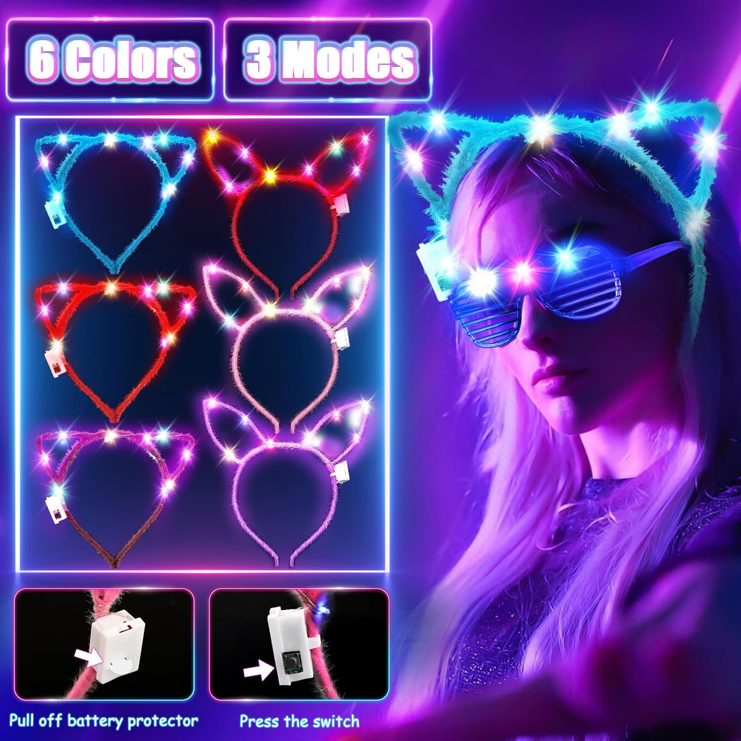 Detalle 2 de MIBOTE Glow Party Kit, 269 Pieces