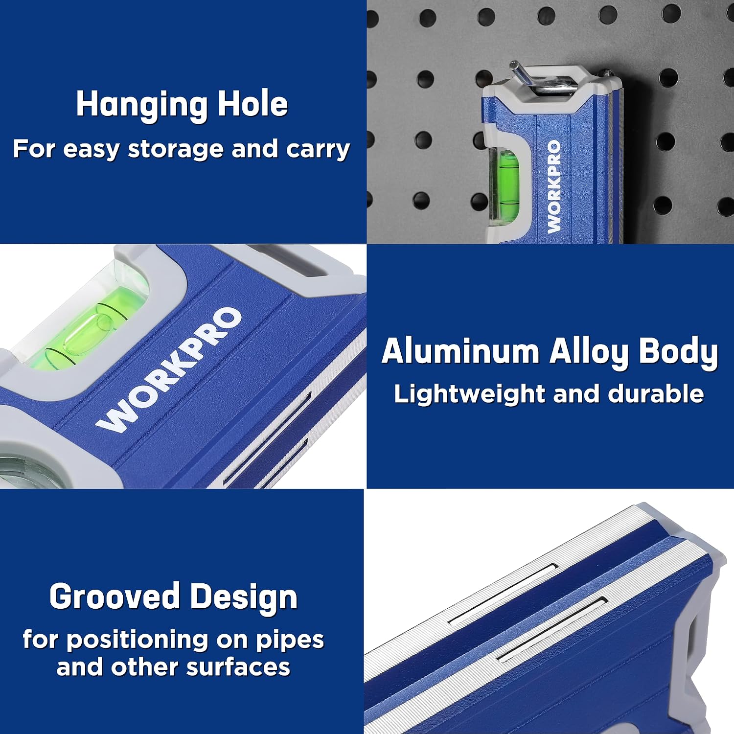 Thumbnail 6 de WORKPRO 115 mm magnetic spirit level