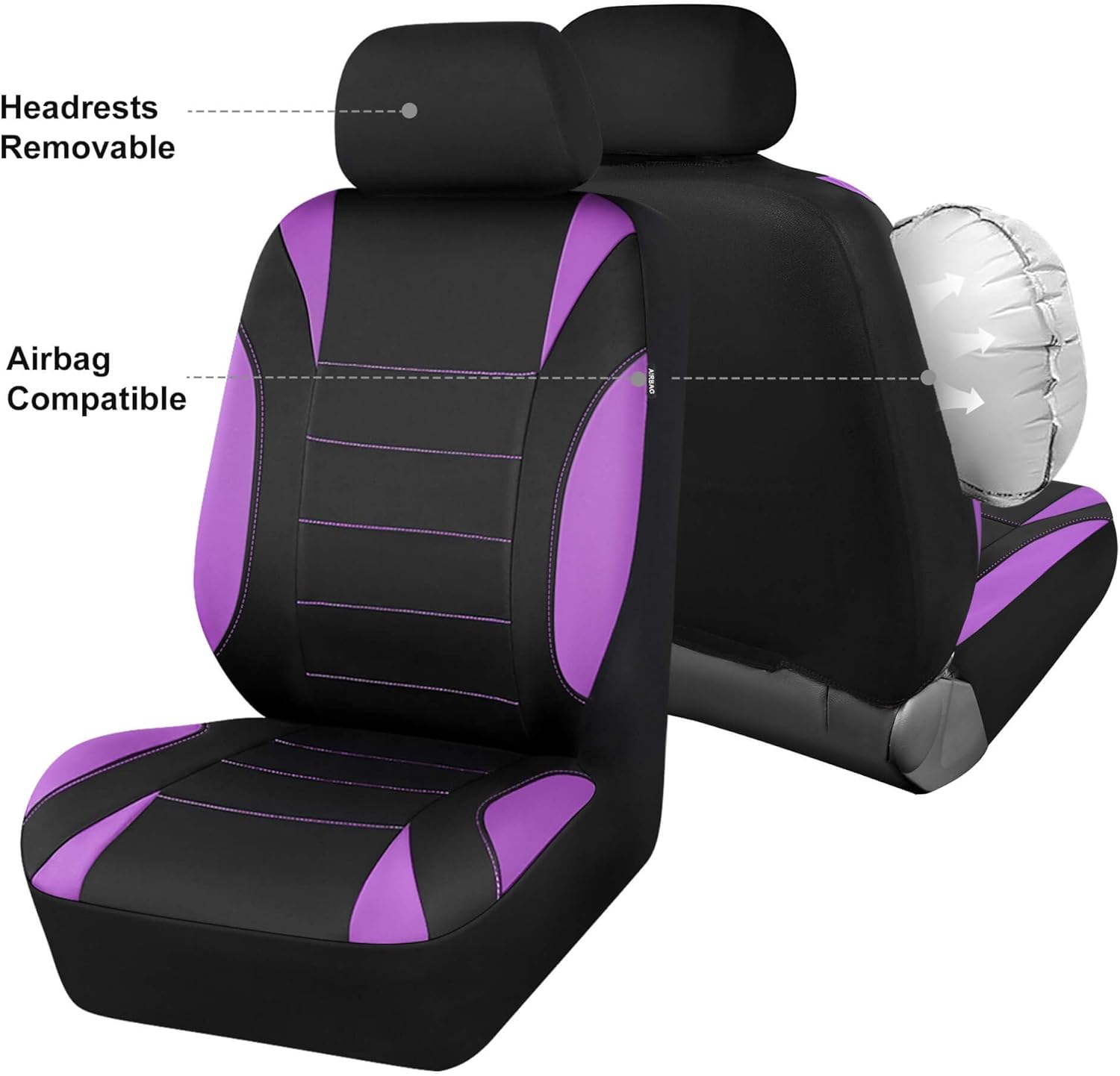 Thumbnail 4 de CAR PASS Waterproof Front Seat Covers 5mm