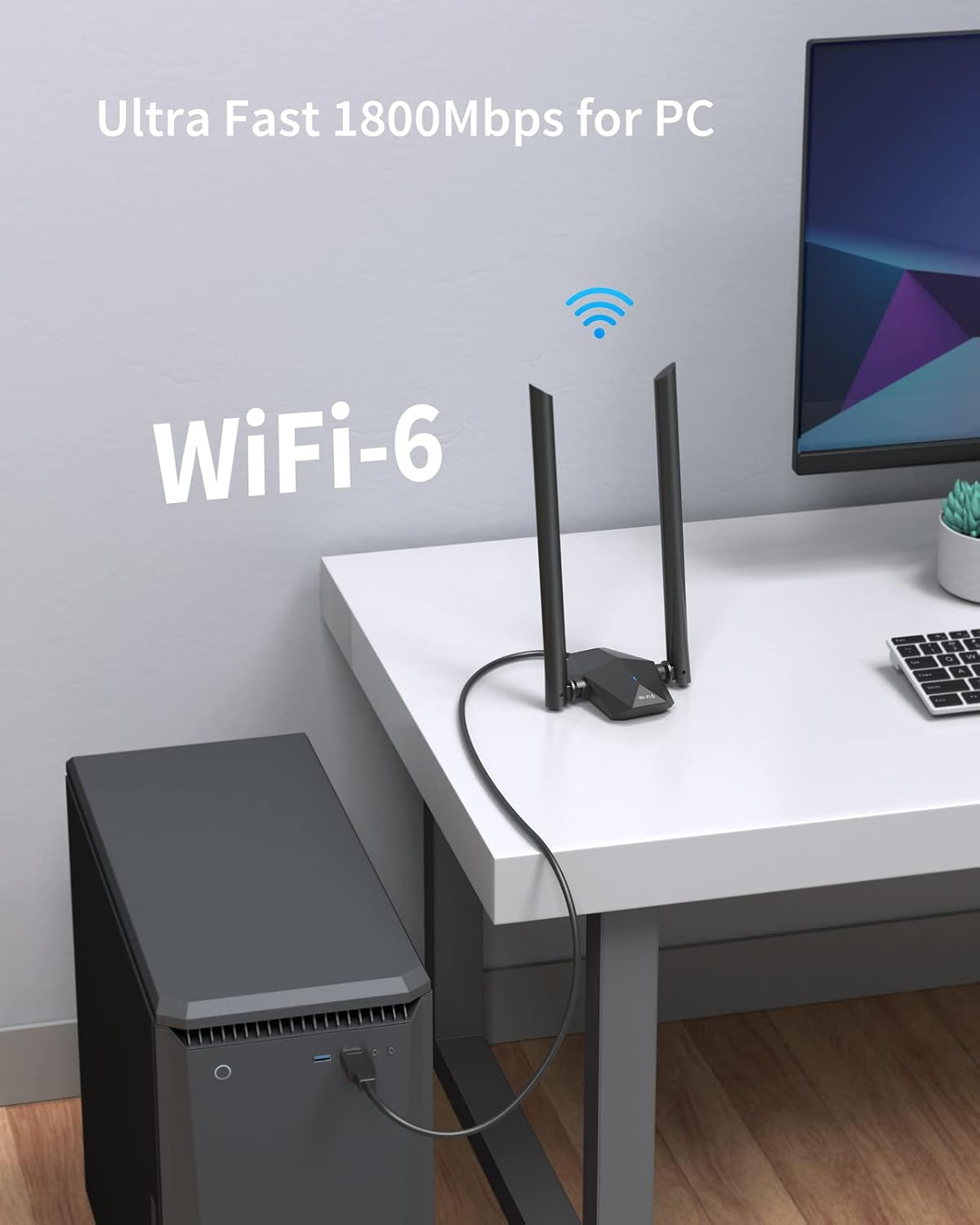 Detalle 2 de ioGiant WiFi 6 AX1800 USB WLAN Stick