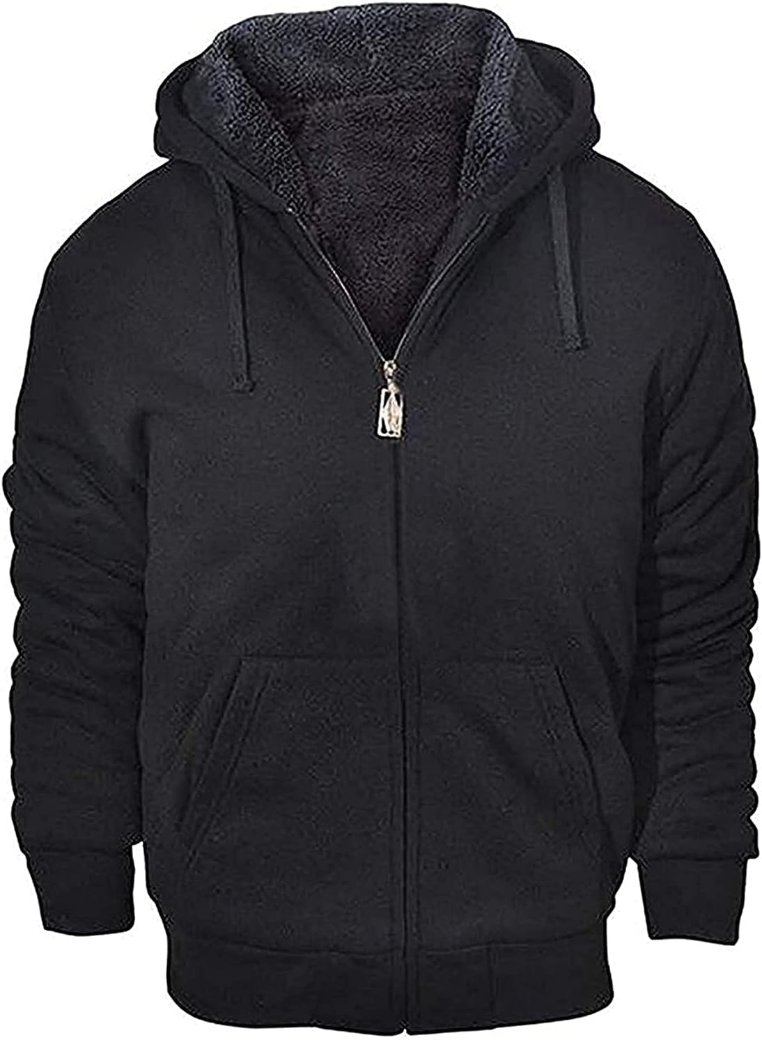Detalle de GEEK LIGHTING Men's Full-Zip Sherpa-Lined Hoodie