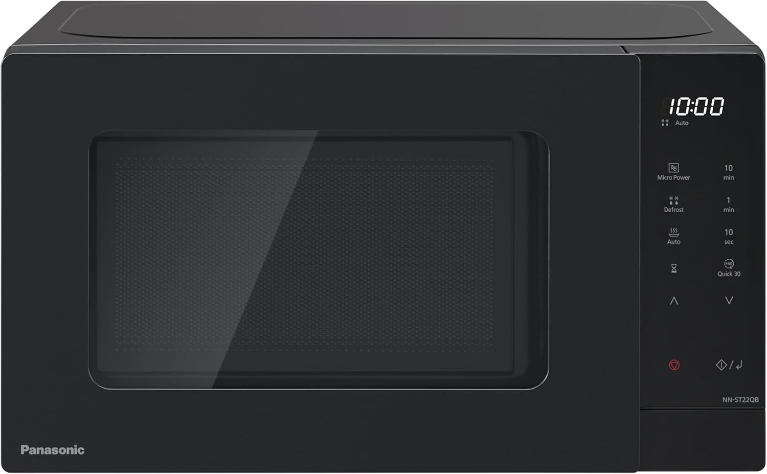 Detalle de Panasonic NN-ST22QBBPQ 20L Solo Microwave Oven — compact, practical cooking for everyday use