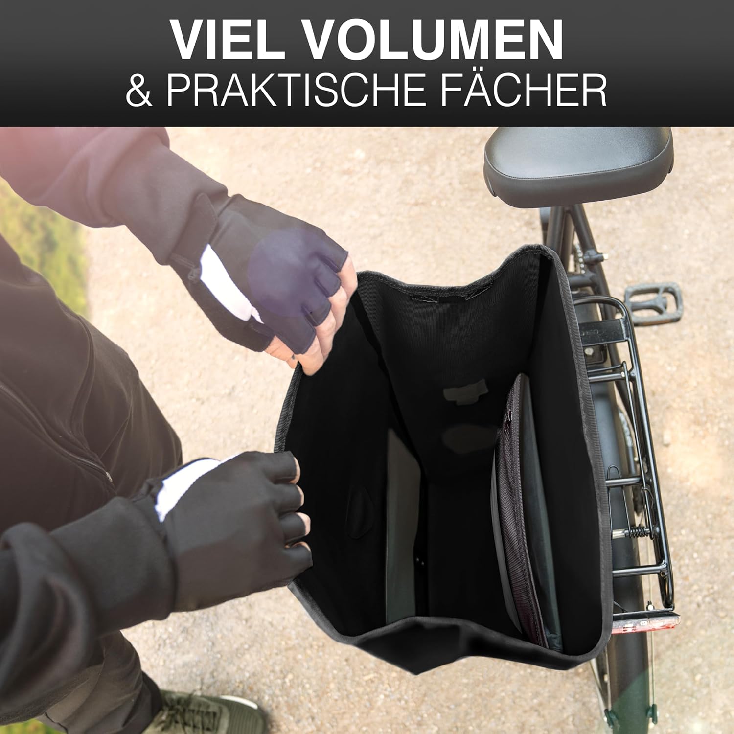 Detalle 2 de Valkental Große 28L Gepäckträgertasche
