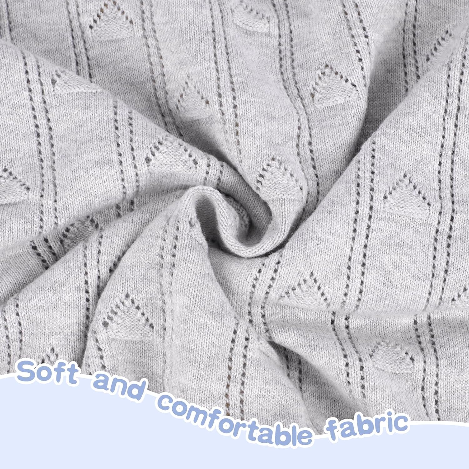 Detalle de Fnaobai Toddler Boys Cardigan Sweater: Soft Cotton Knit with V-Neck and Windproof Cuffs