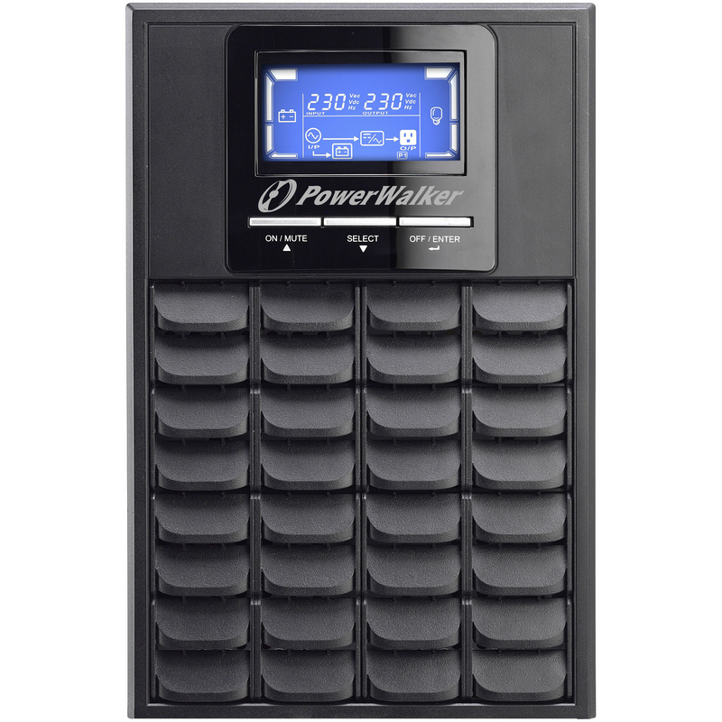 Detalle 2 de PowerWalker VFI 2000 C LCD: UPS/SAI de doble conversión para equipos críticos