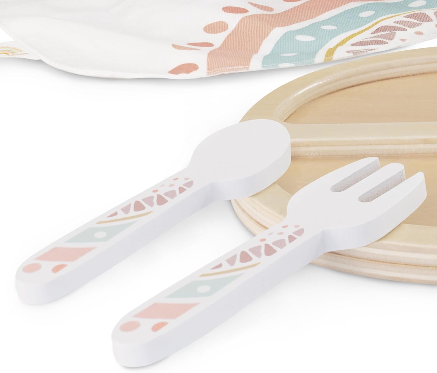Detalle de Miniland Doll Wooden Feeding Set – Quality, ECO, Imaginative