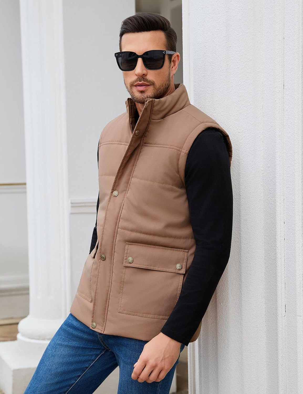 Detalle de Xnova Veste Sans Manches Homme Doublure Polaire — Chaude et Polyvalente