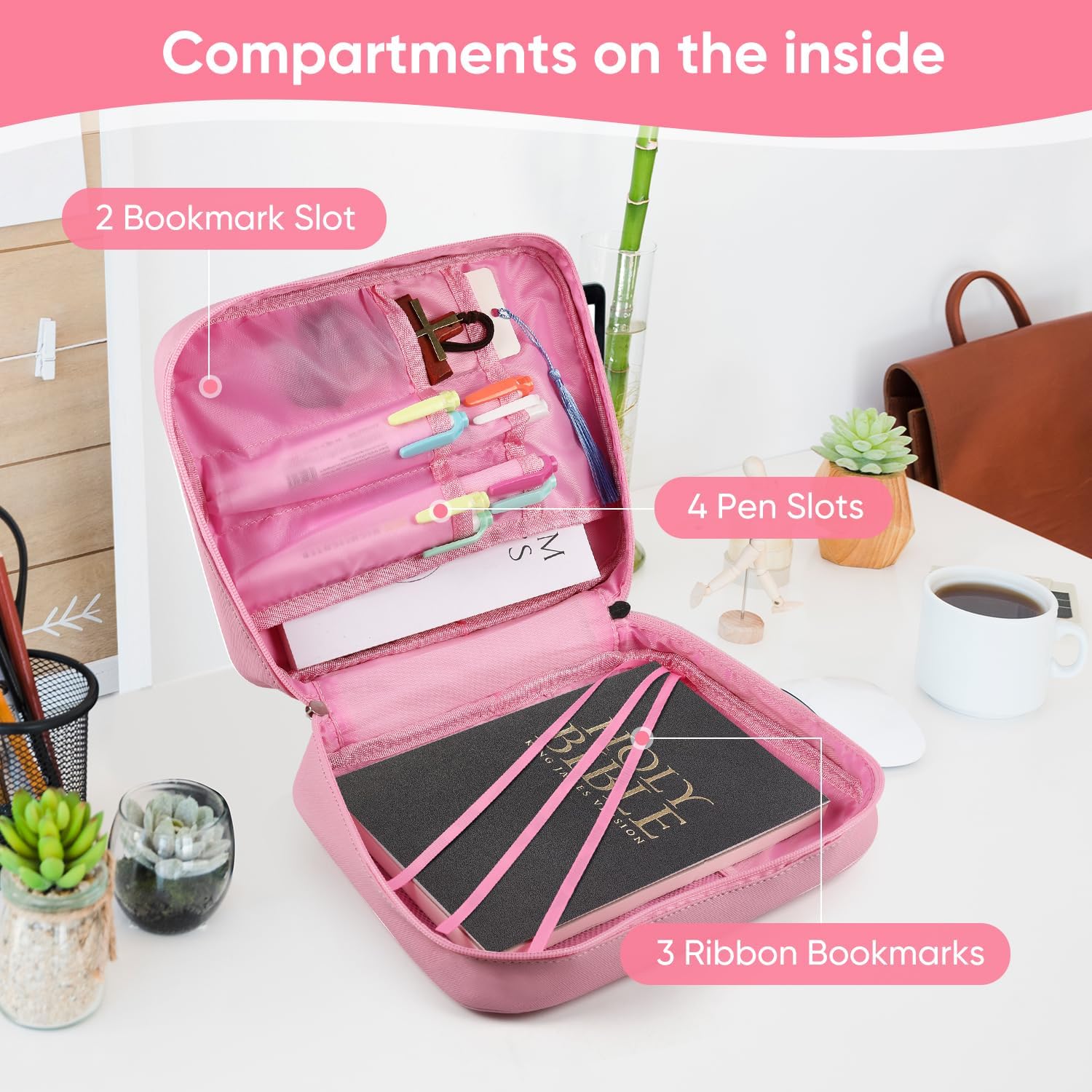 Detalle 2 de Fruobeyla Bible Cover, Pink