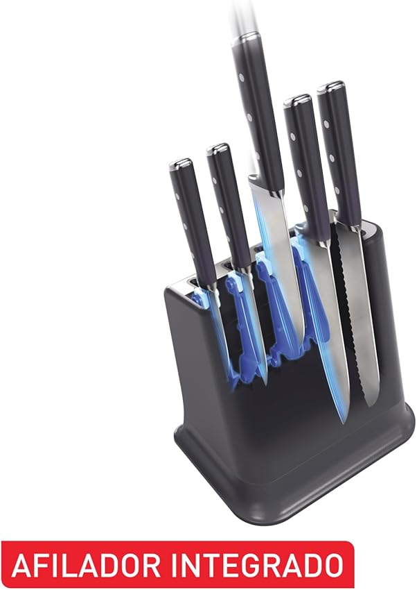 Detalle 2 de Tefal Ever Sharp Pro set 6 piezas con afilador integrado 🔪