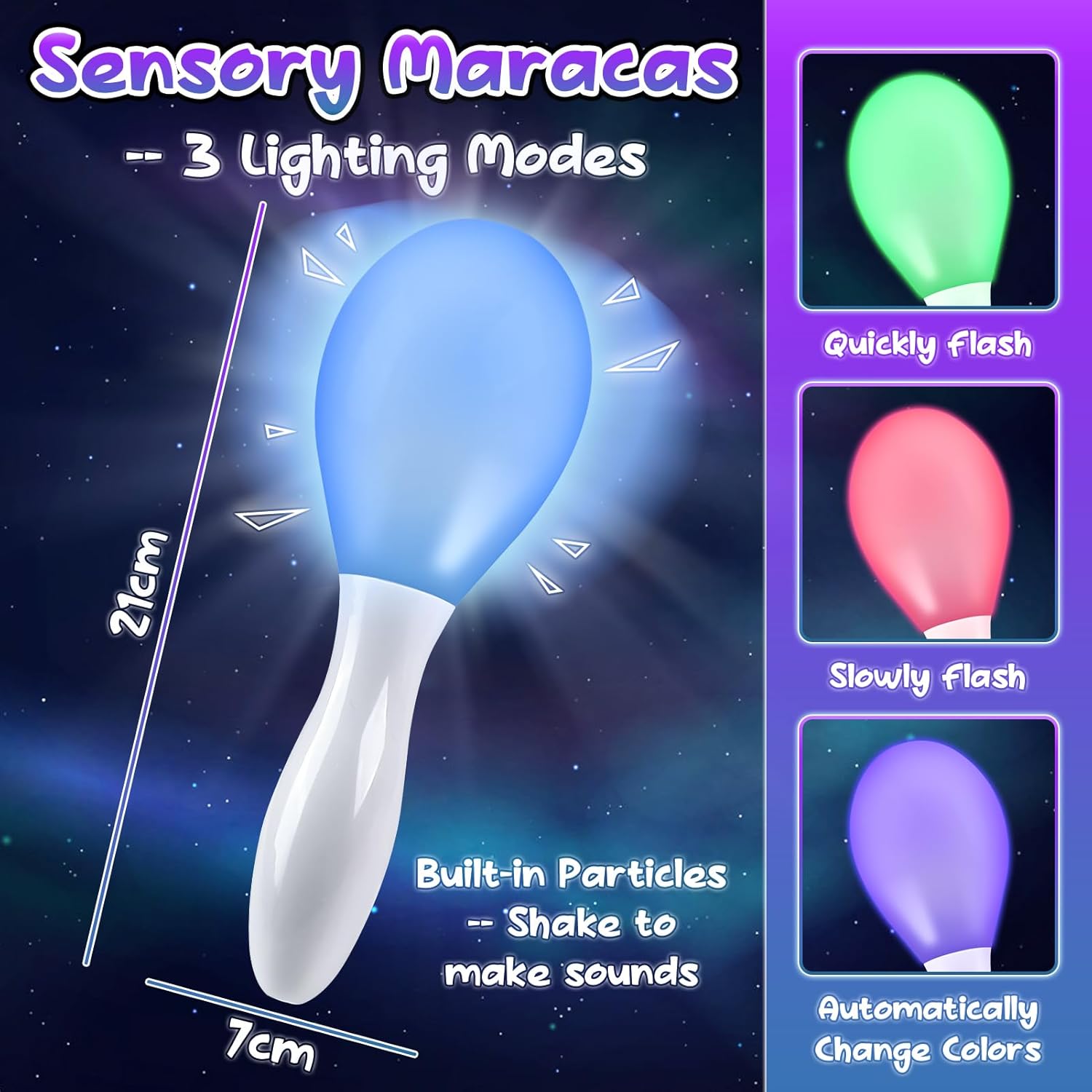 Thumbnail 1 de Joyreal 10pcs Sensory Light Up Toys for Autism