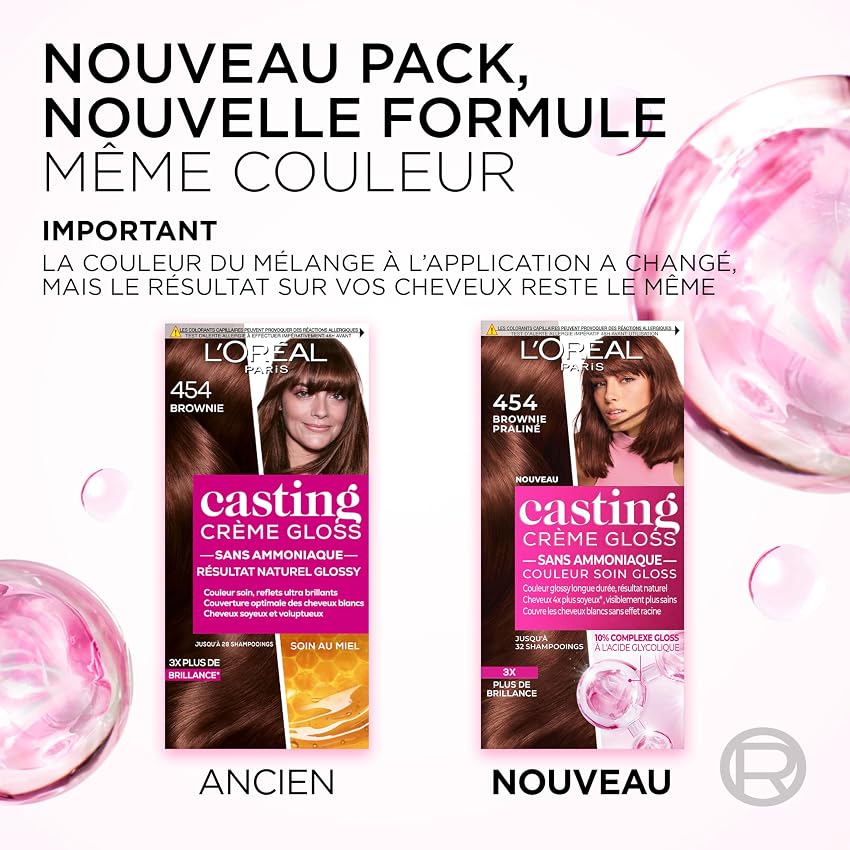 Detalle de L’ORÉAL PARIS Coloration Cheveux Ton sur Ton Gloss Blond Foncé Noisette 🎨