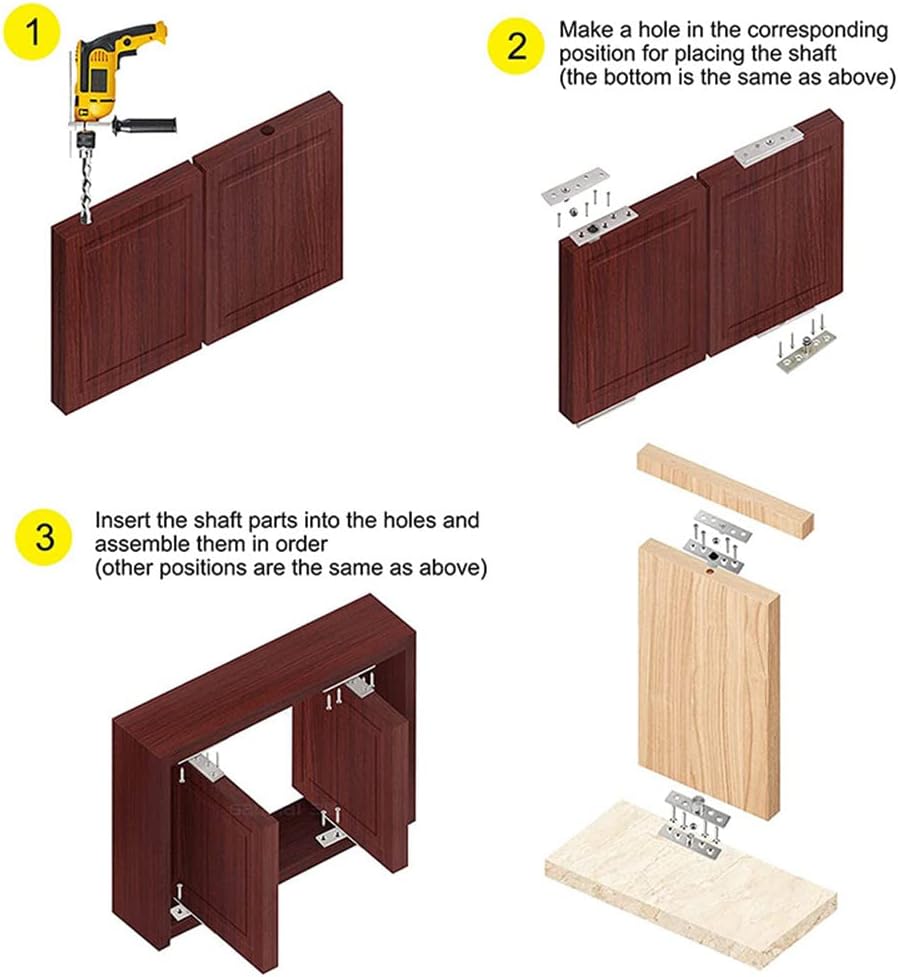 Thumbnail 4 de Pivot Door Hinges, 2-Piece Set