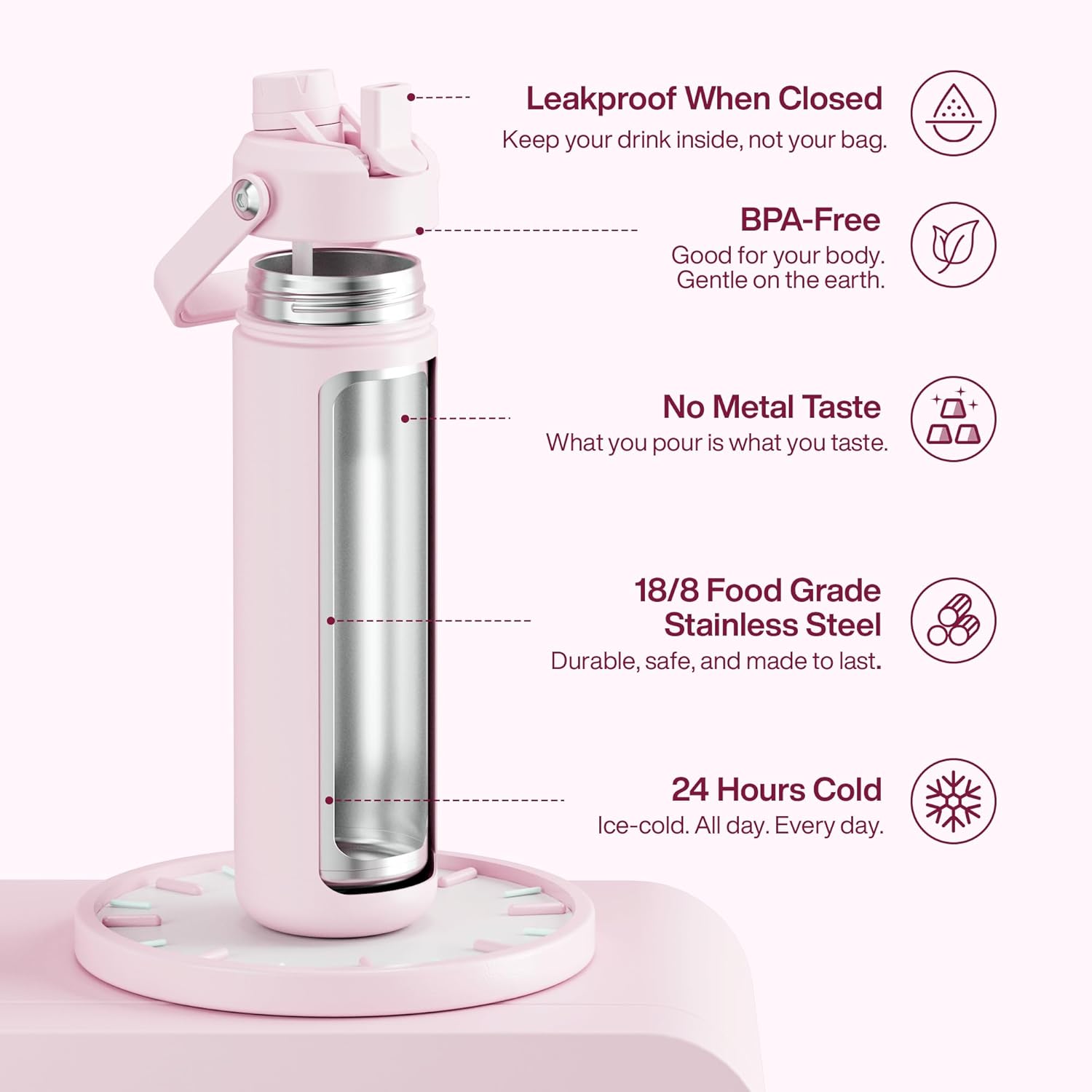 Thumbnail 1 de ENCOOL Insulated Water Bottle 26 oz 🥤