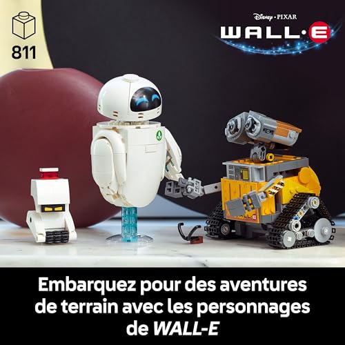Detalle 2 de LEGO Disney et Pixar Wall-E et Eve – Set de Construction pour Adulte, Maquette à Exposer (43279)