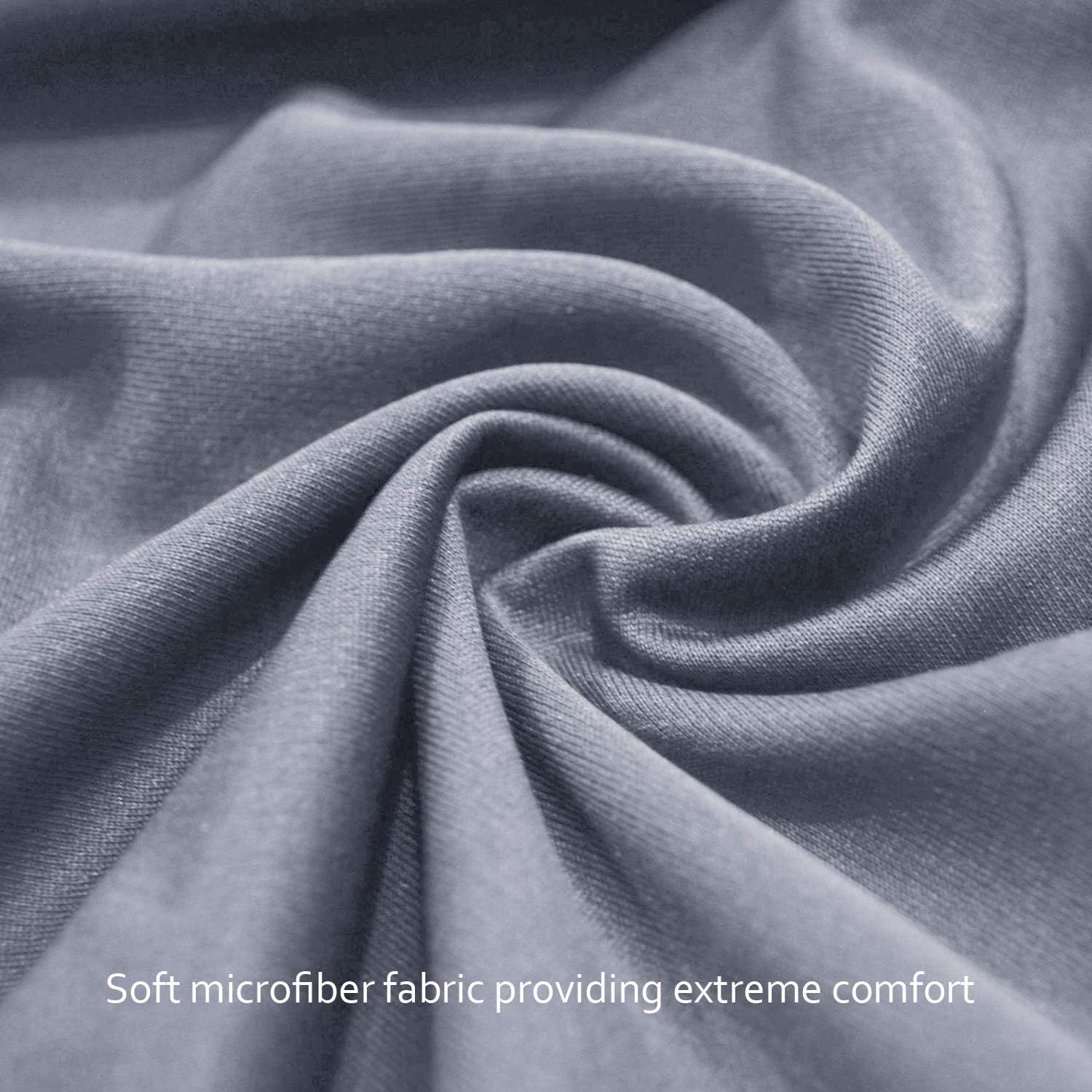 Thumbnail 3 de SPRINGSPIRIT Travel Cot Fitted Sheet (2 Pack) – Ultra-soft fitted sheets for portable playards, 95x65cm, White & Grey
