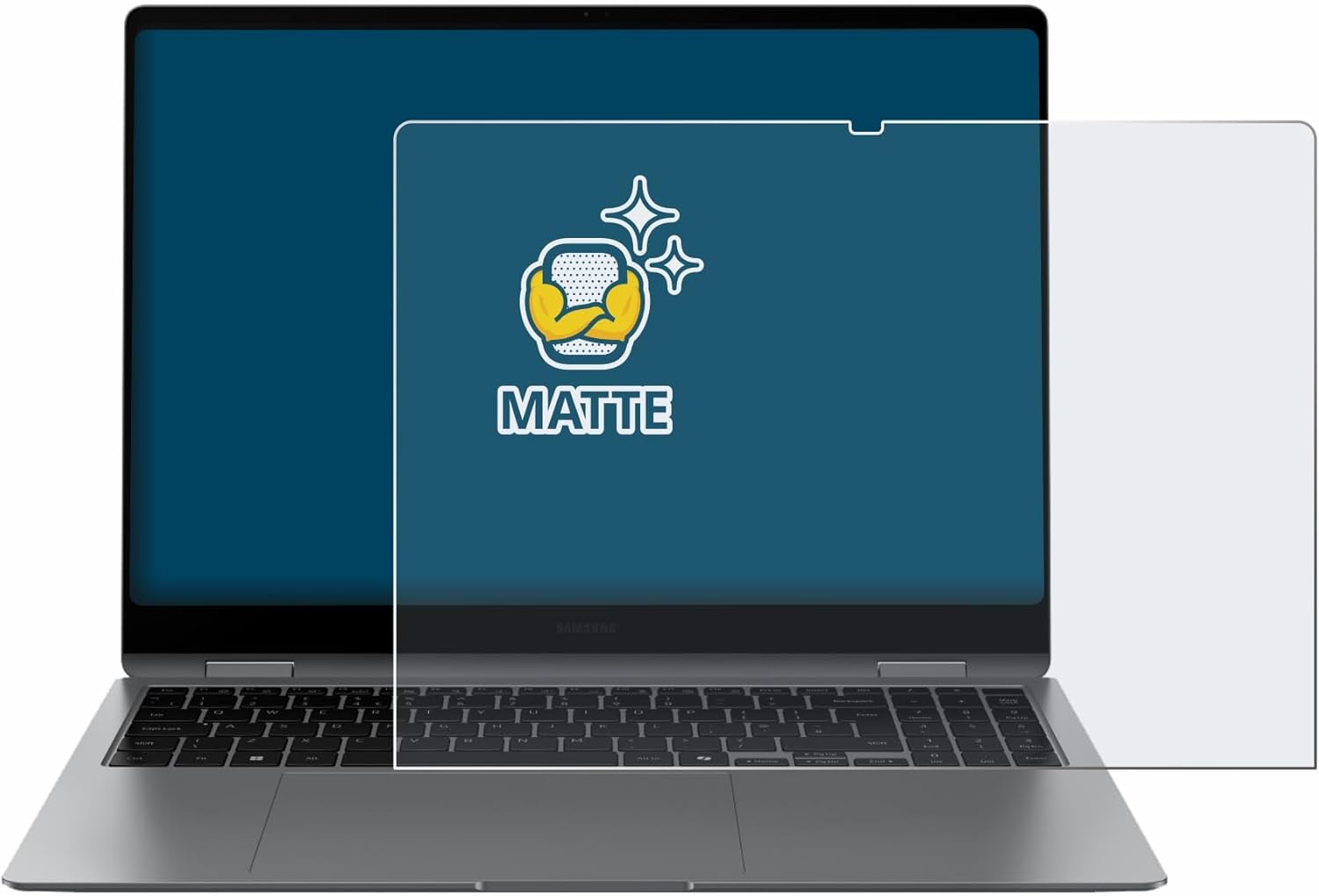 Detalle 2 de BROTECT Pellicola Protettiva Opaca per Samsung Galaxy Book5 Pro 360 16" – Anti-Riflesso, Anti-Graffio e Antimpronte