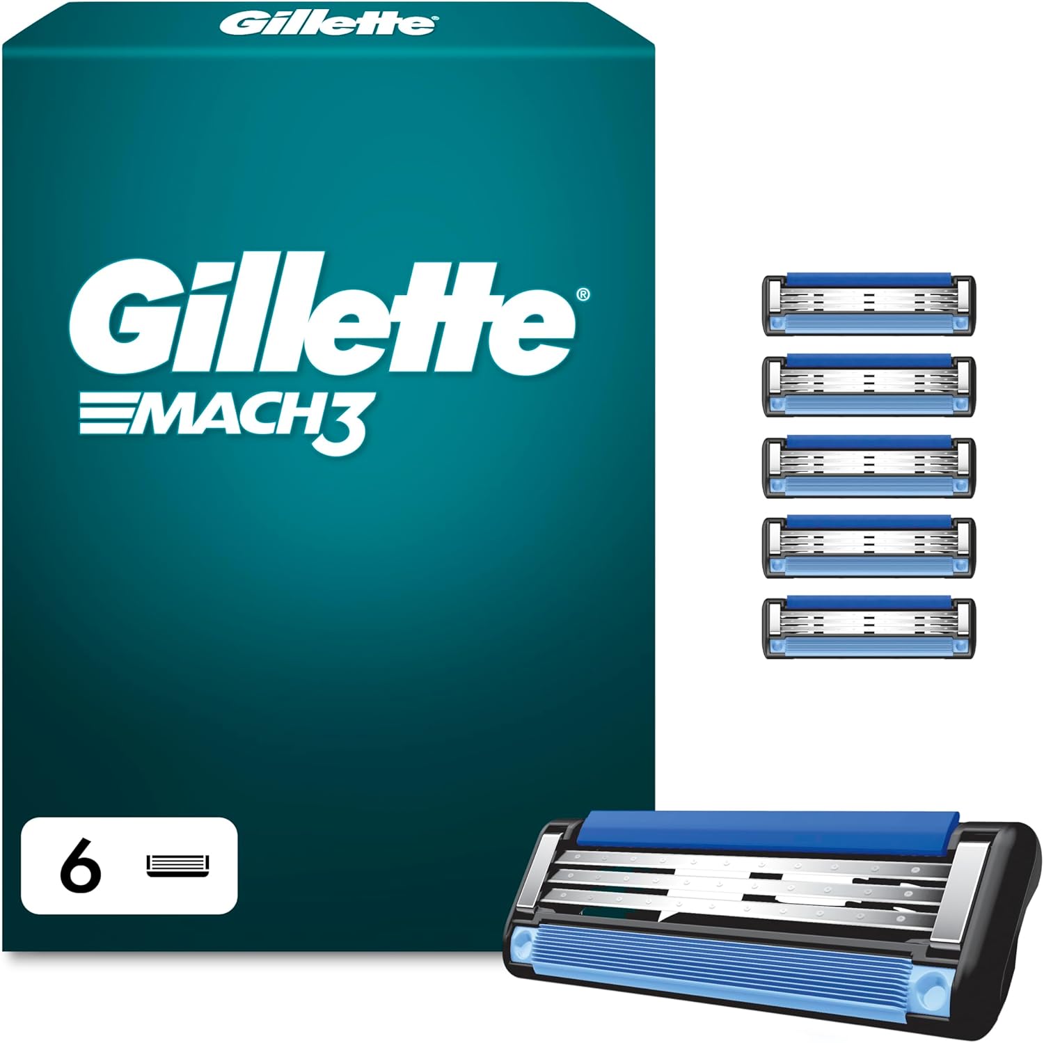 Thumbnail 6 de Lot de 16 recharges Gillette Mach3 Turbo pour homme