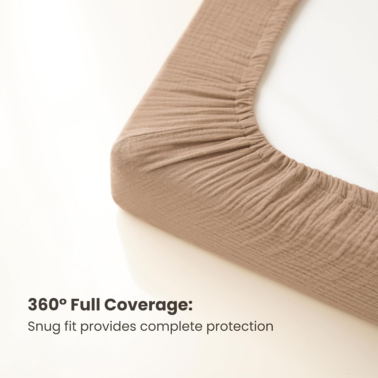 Detalle de Konssy Muslin Changing Pad Covers, 2-Pack, 100% Cotton, 32 x 16 in