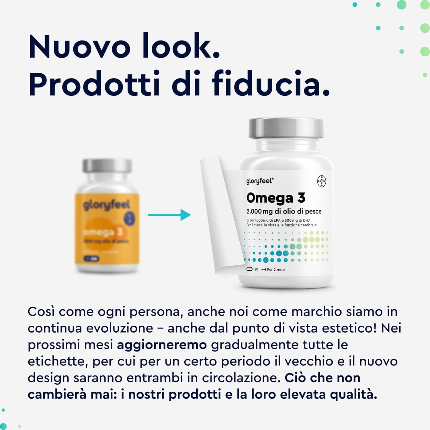 Detalle 2 de Omega 3 2000mg Olio di Pesce 120 capsule