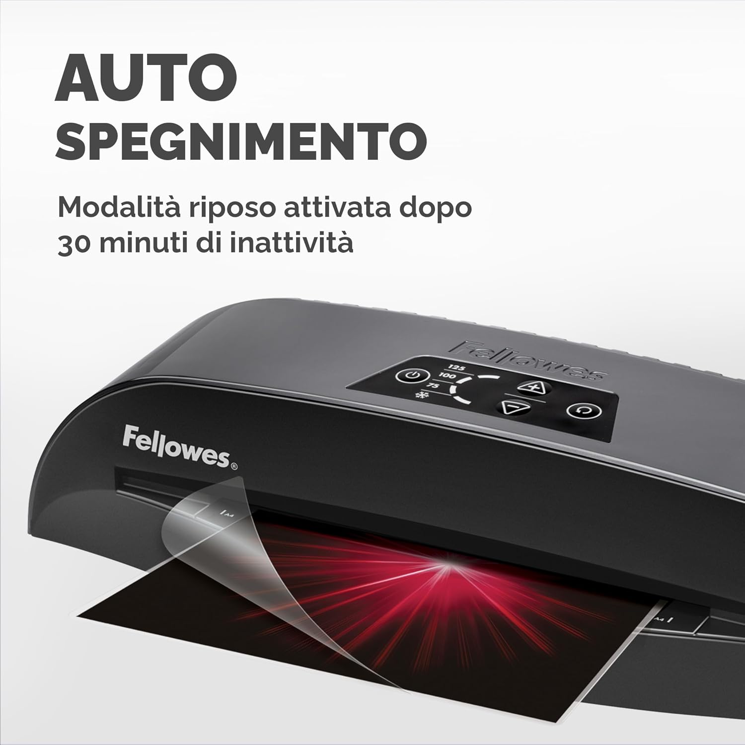 Thumbnail 5 de Fellowes Plastificatrice A3 per piccoli uffici, pronta in 1 minuto (HotSwap, spegnimento e modalità riposo) con kit da 10 fogli A4, nero