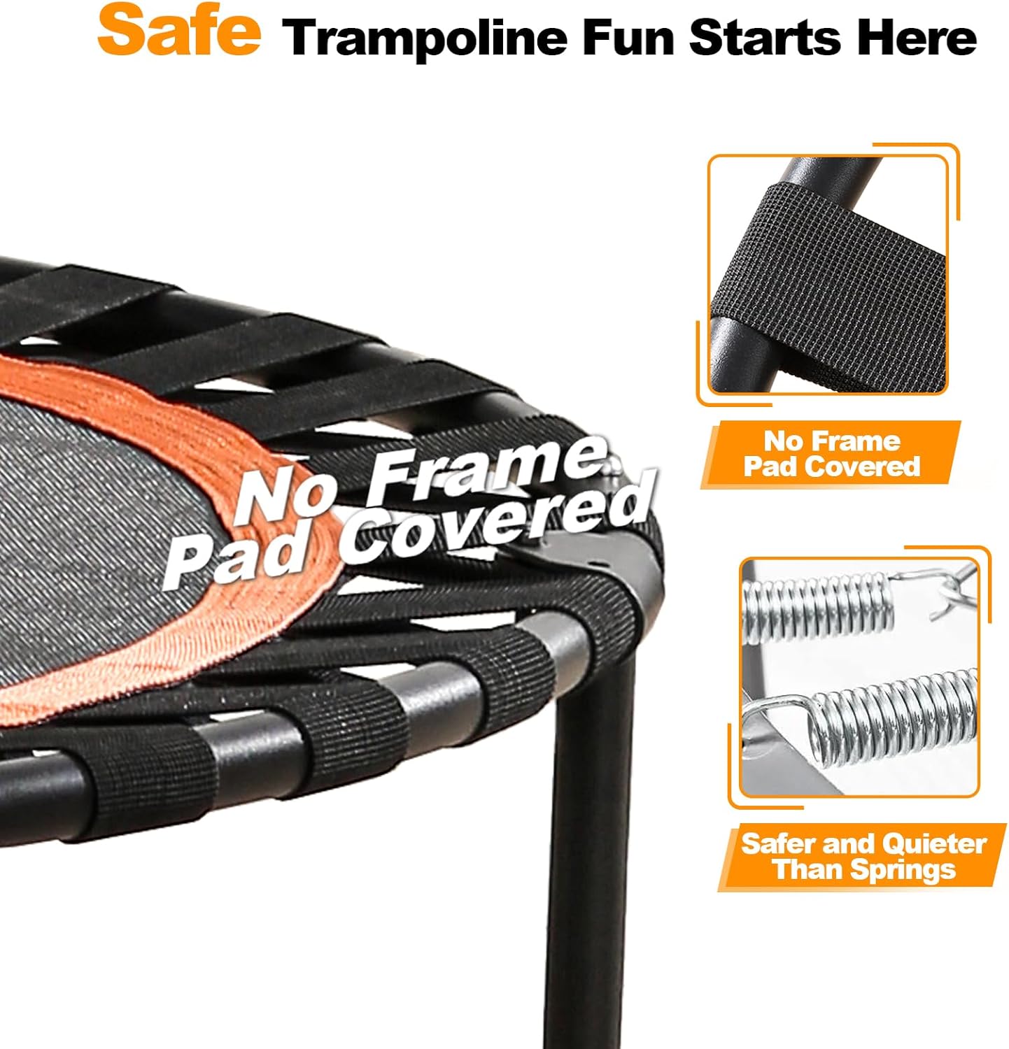 Thumbnail 1 de FitinOne 40"/48" Foldable Mini Trampoline with 330 lbs Capacity