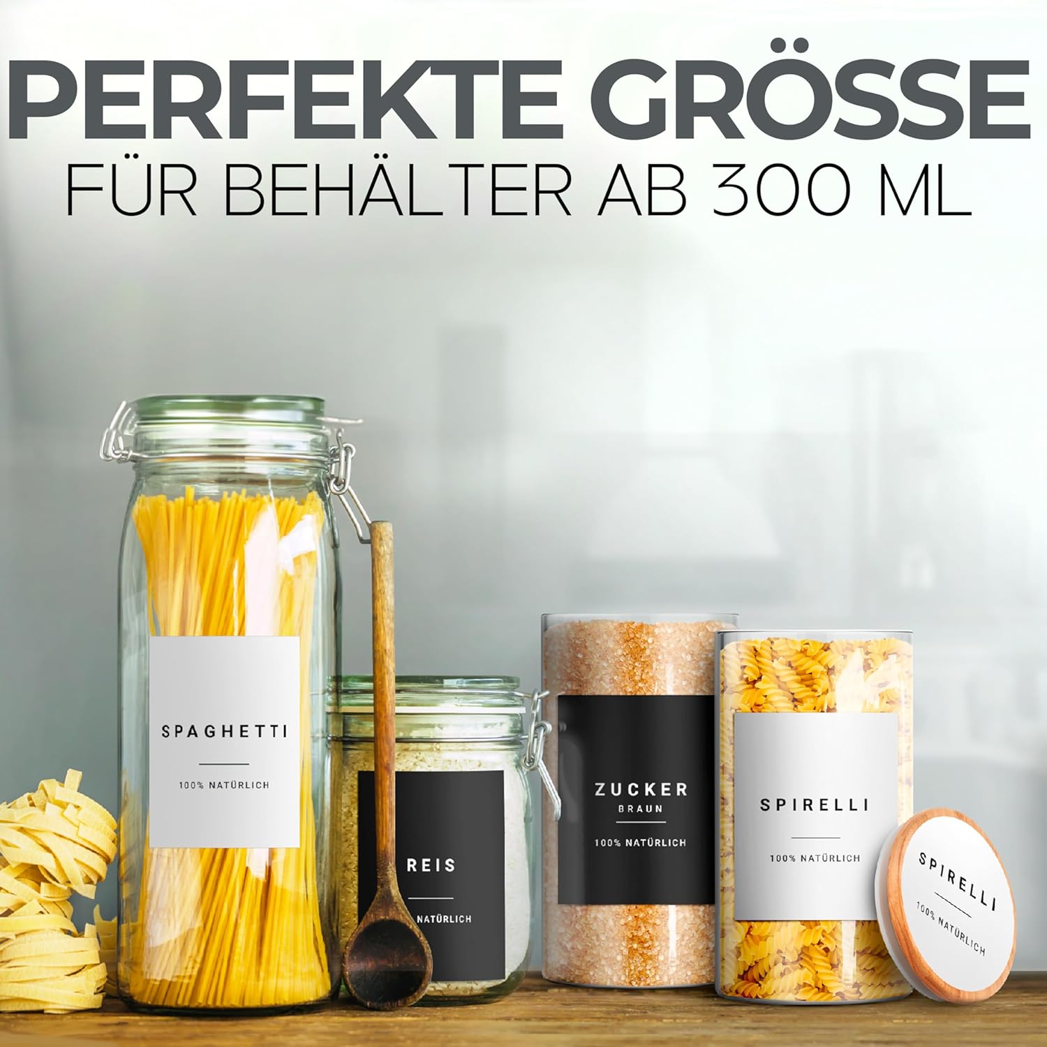 Thumbnail 3 de Homety Aufbewahrungsetiketten – Komplettes XXL-Set weiß, 288 Stück, selbstklebend