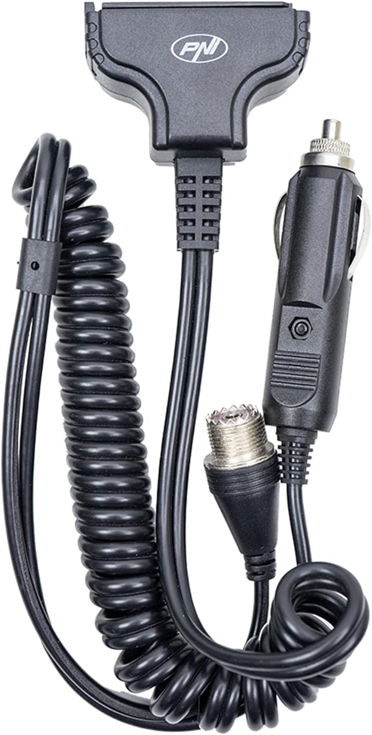 Detalle de Adaptateur d'alimentation 12 V et antenne externe pour PNI Escort HP 62 — compatibilité et usage