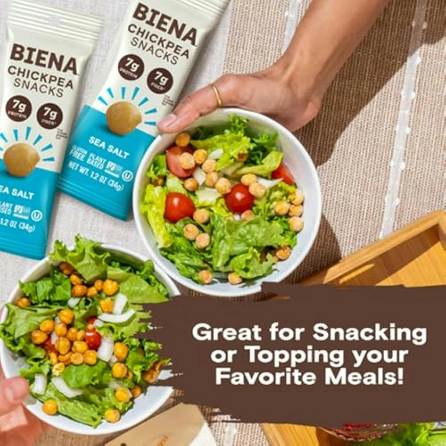Detalle 2 de BIENA Chickpea Snacks Sea Salt